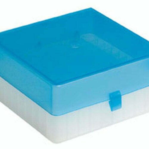 Microtube Storage box 2ml PP-Blue 100 positions  pack of 5