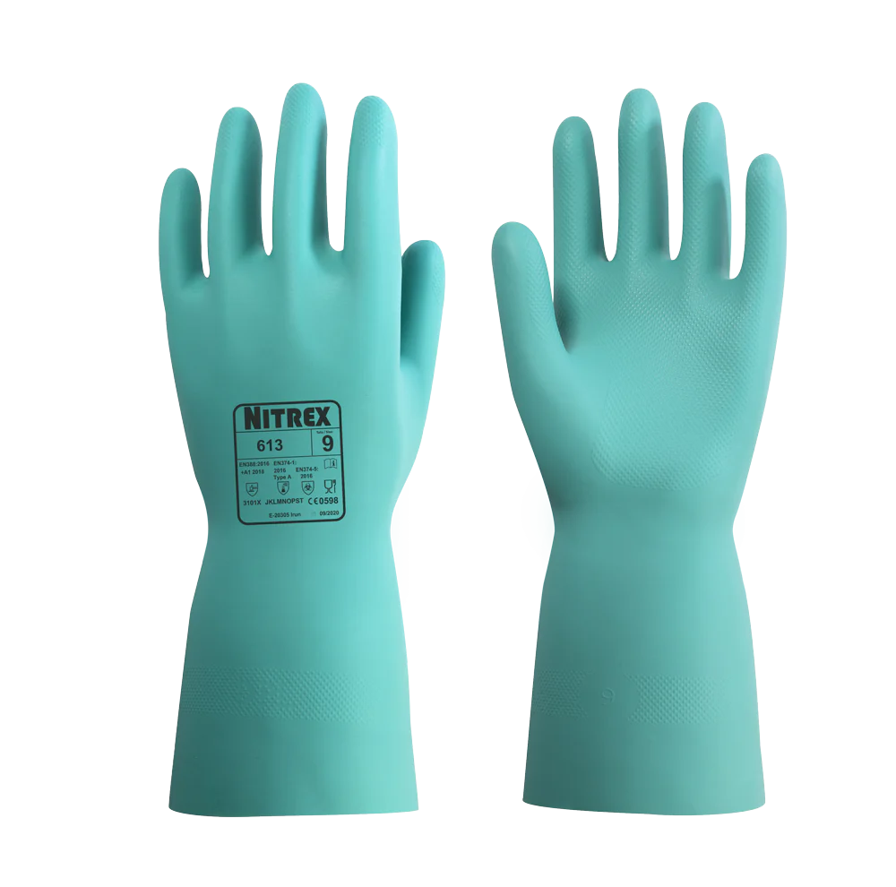 NITREX 613 Chemical Resistant Safety Gloves 10 Pairs - Labtek Services Ltd